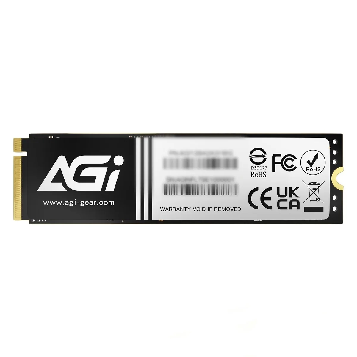 AGI AGI AI818-43 2TB NVMe M.2 2280 PCIe 4.0 x4 Internal SSD Graphite Heat Sink — toote foto