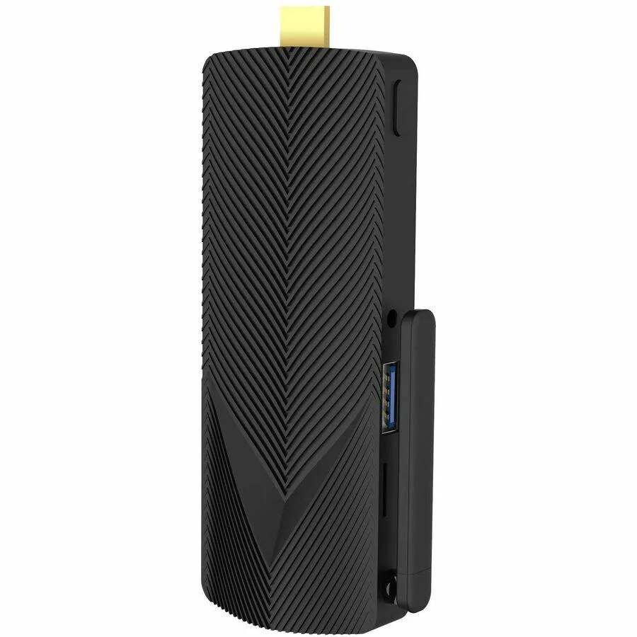 Small rectangular stick computer in matte black finish