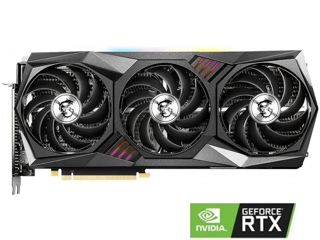 MSI GeForce RTX 3080 Gaming Z Trio 10G graphics card with triple-fan cooler and silver-grey metal shroud