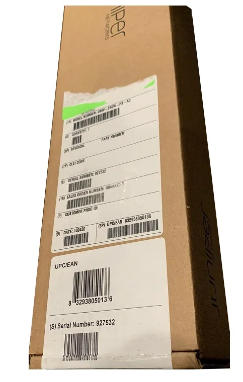 HPE Juniper Networking HPE Juniper Networking UNIV-250W-PS-AC 250 W AC power supply — photo du produit