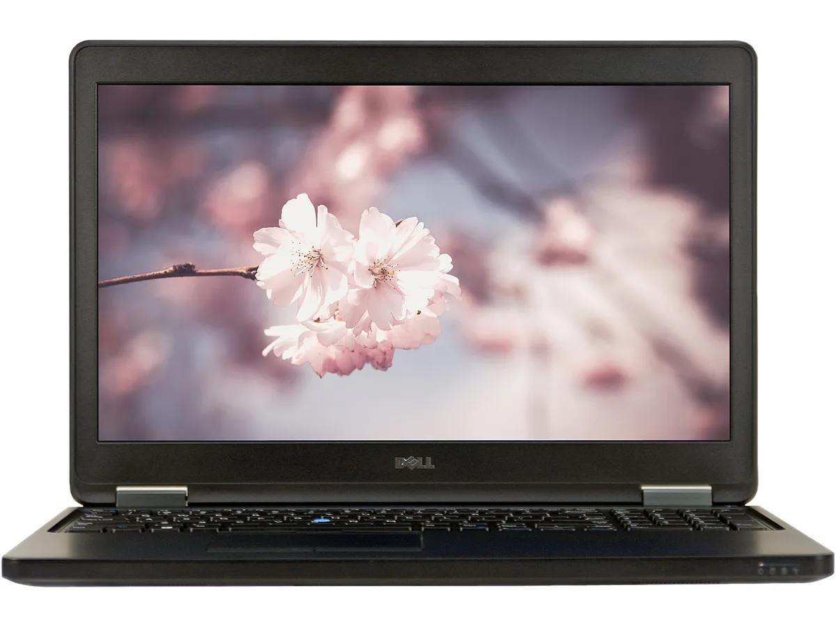 Grey Dell E5550 15.6 inch laptop, non-touch matte screen, no webcam, no optical drive