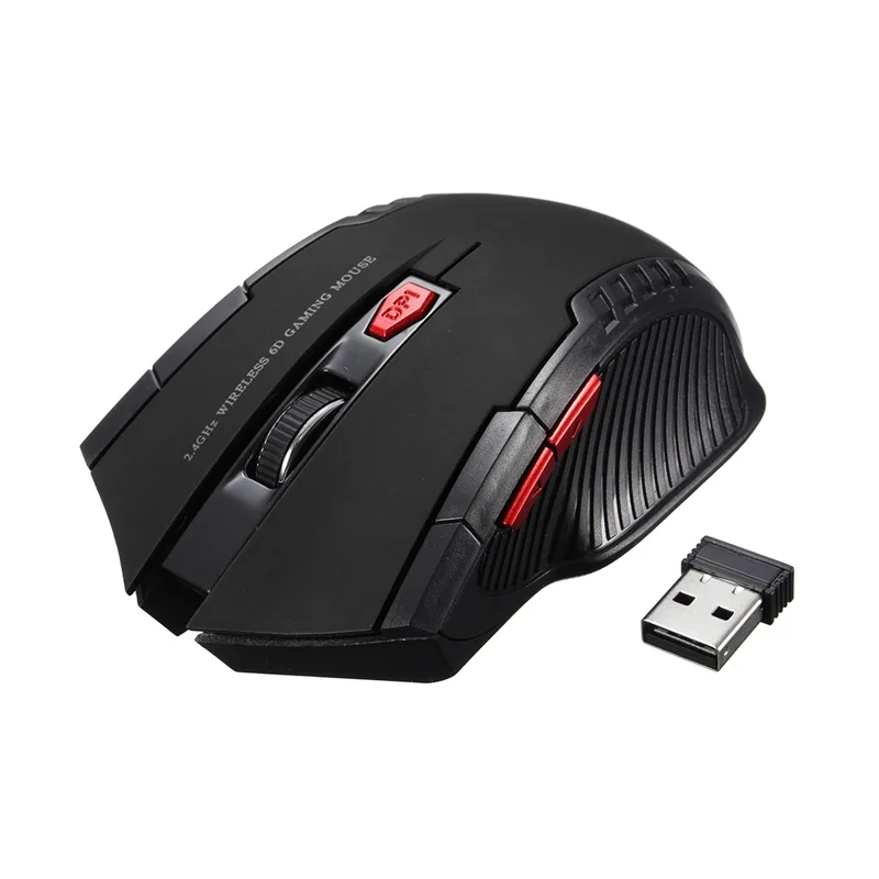 Corn Electronics Corn Electronics 2.4 GHz Wireless Gaming Mouse 2000 DPI 6 Button Black — 商品写真