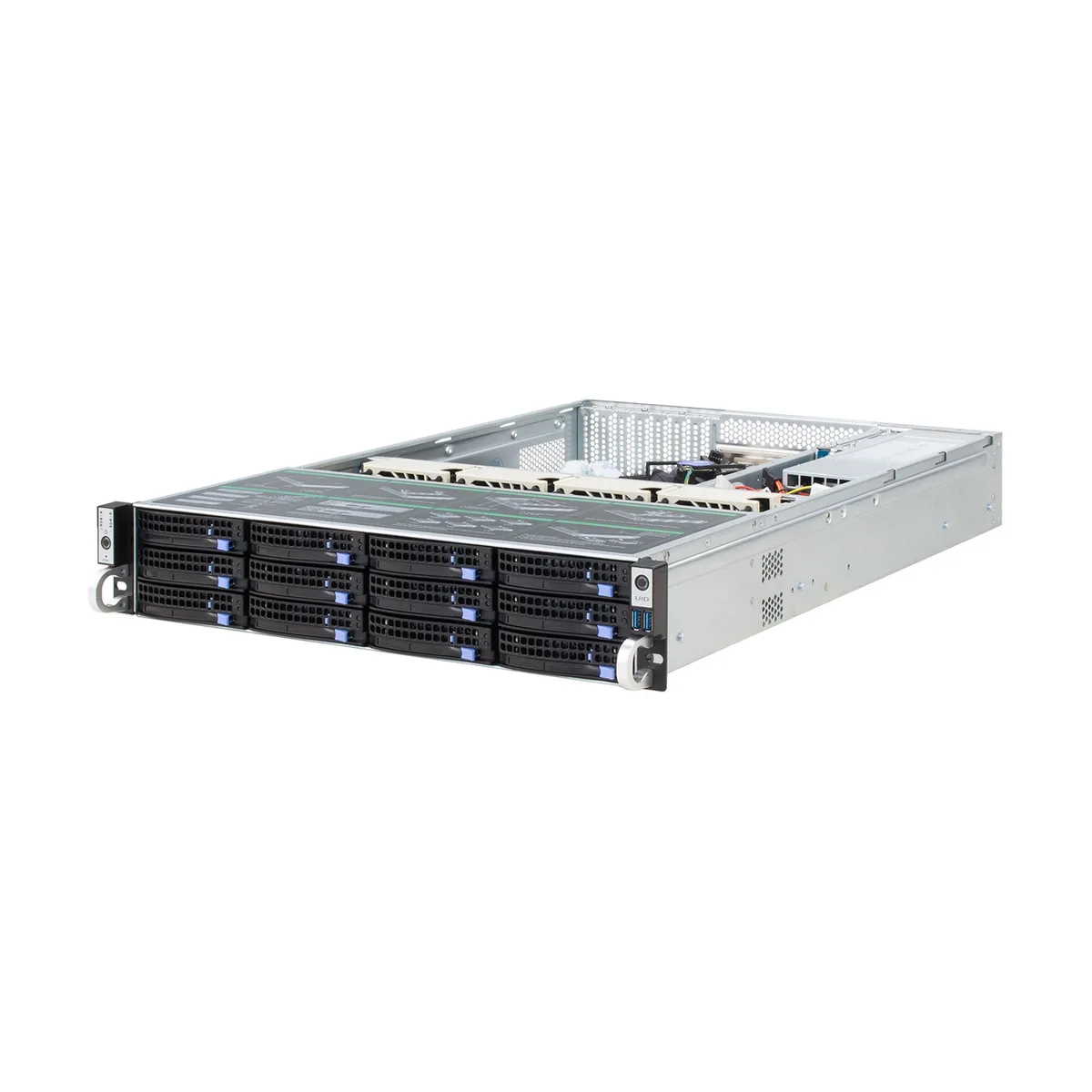 Shenzhen Junxiangcheng Technology Co., Shenzhen Junxiangcheng Technology Co., 2U server chassis 12-bay 12Gb/s SAS expander SFF-8643 SGPIO empty — 商品写真