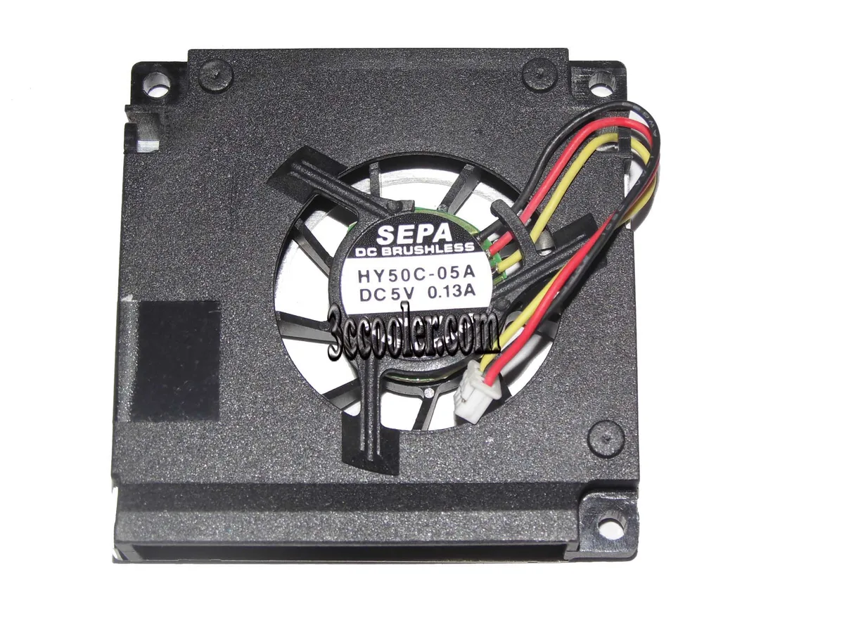 Black 50mm notebook blower fan with 3-pin connector