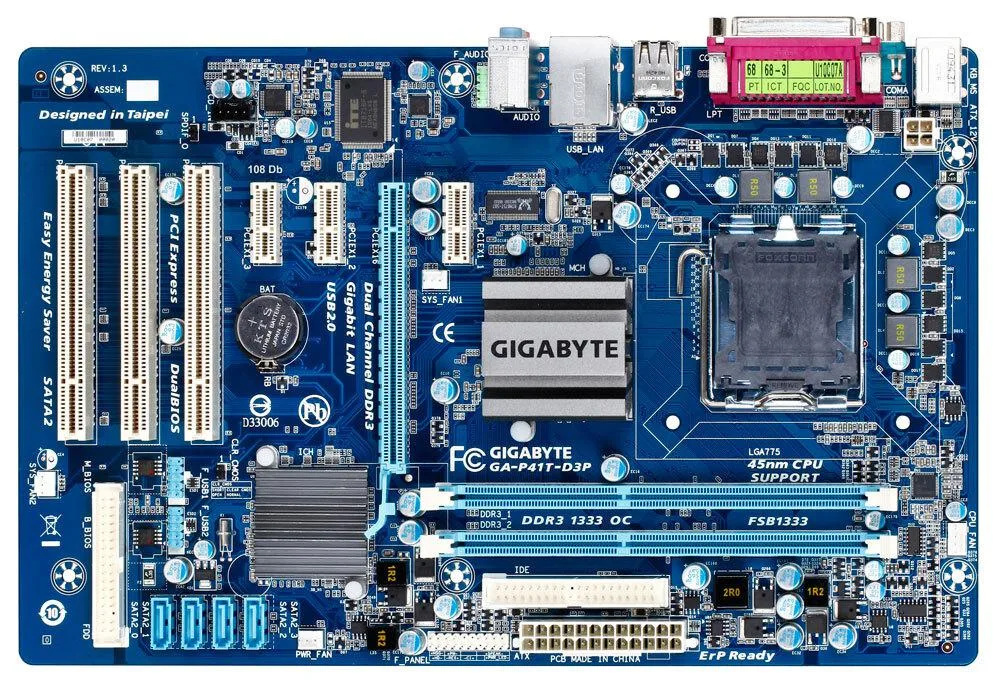 GIGABYTE GIGABYTE GA-P41T-D3P Intel motherboard LGA 775 — photo du produit
