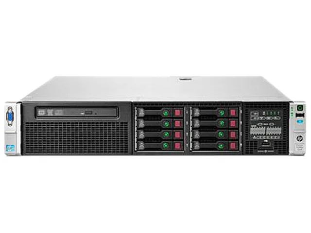 Silver 2U rack server chassis with front drive bays