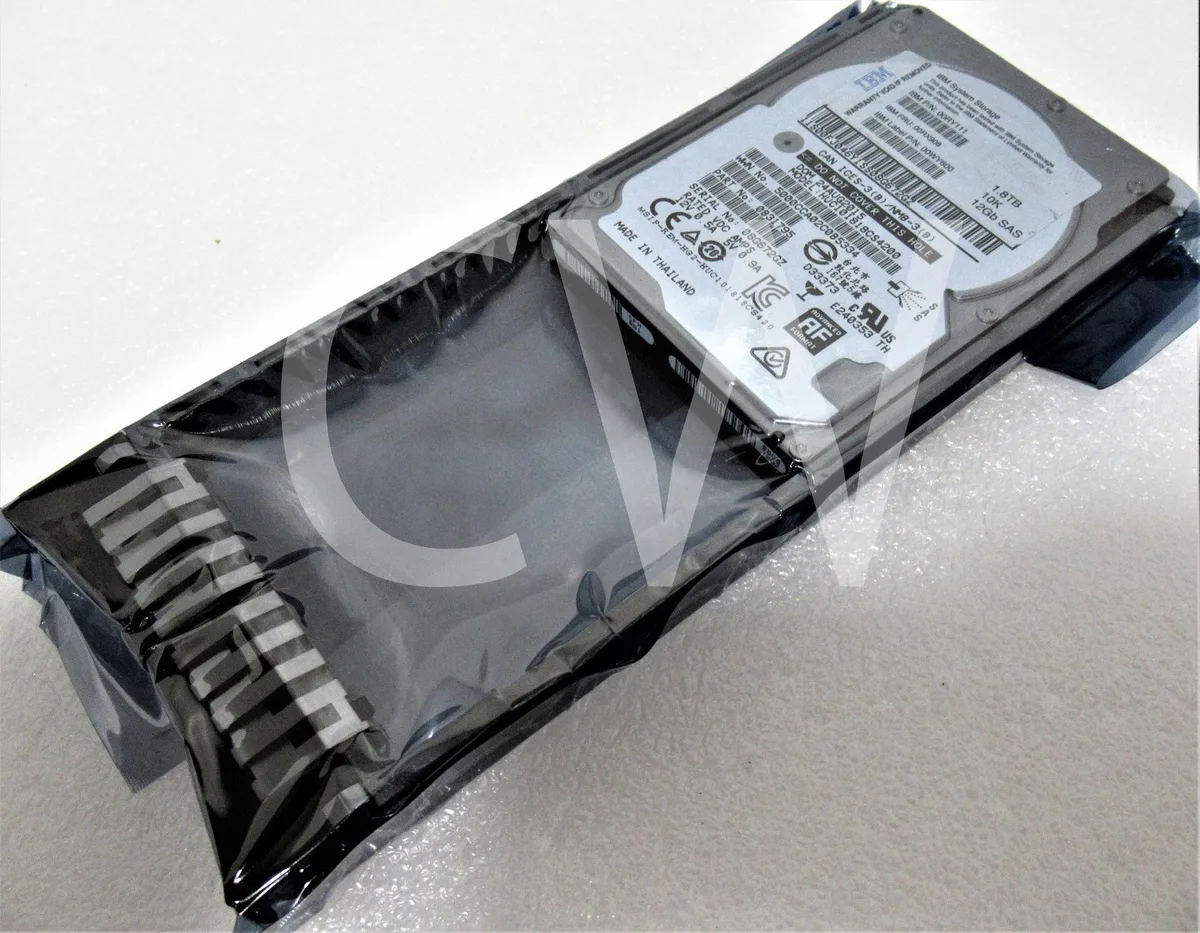 2.5 inch SAS hard drive in black metal caddy