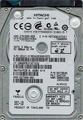 Hitachi, Ltd. Hitachi, Ltd. HTS723232A7A364 320GB internal hard drive — foto del producto