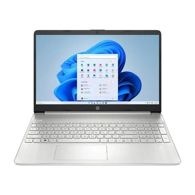 HP HP 15-ef2747wm laptop 15.6" FHD touch Ryzen 7 5700U 16GB 512GB Silver — productfoto