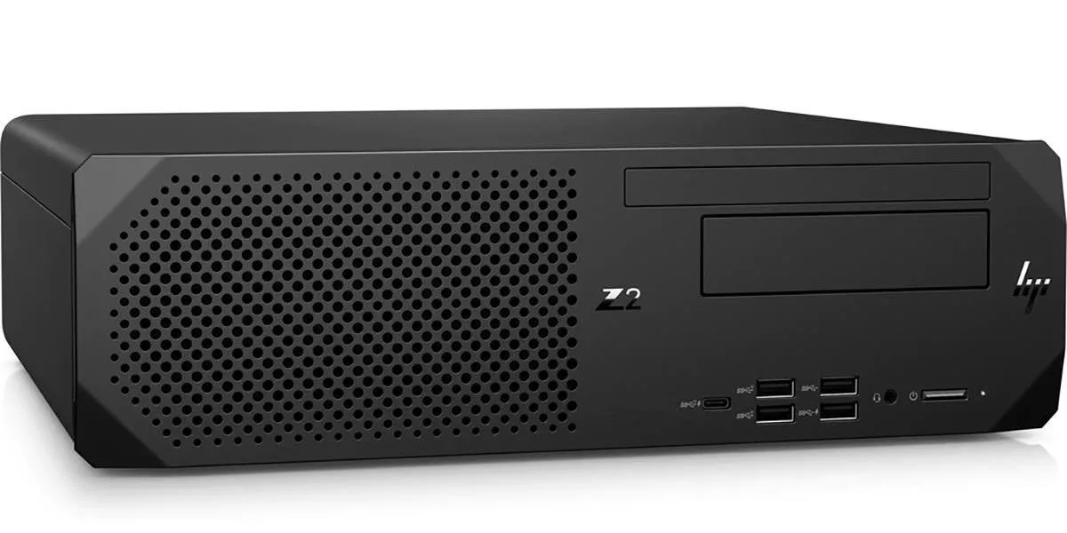 Compact black mini desktop tower with DVD drive slot