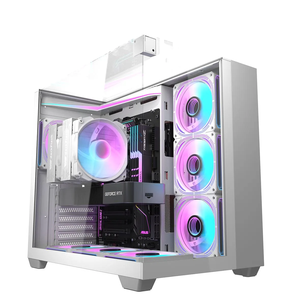 darkFlash darkFlash TH285 ATX Mid Tower PC Case White — photo du produit