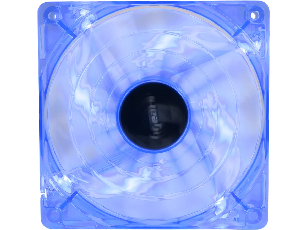 BGears BGears B-PWM 120 BLUE 120mm case fan 2000 RPM 110 CFM 37.3 dBA 2 Ball 15 blades Blue LED — produktbild