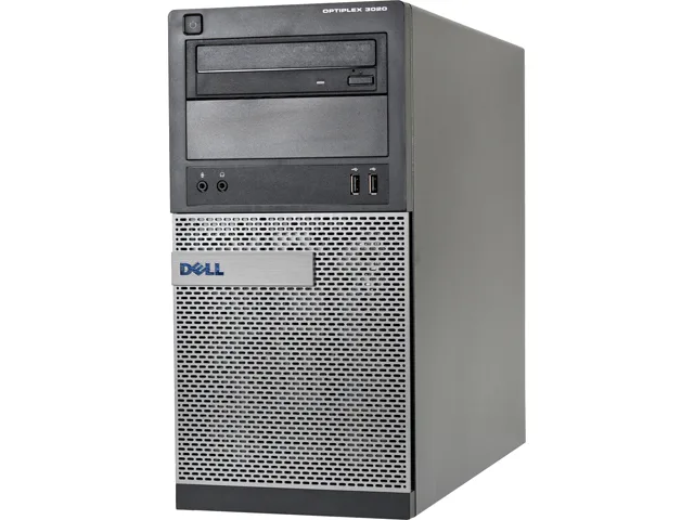 Black Dell OptiPlex 3020 mini tower desktop with DVDRW drive