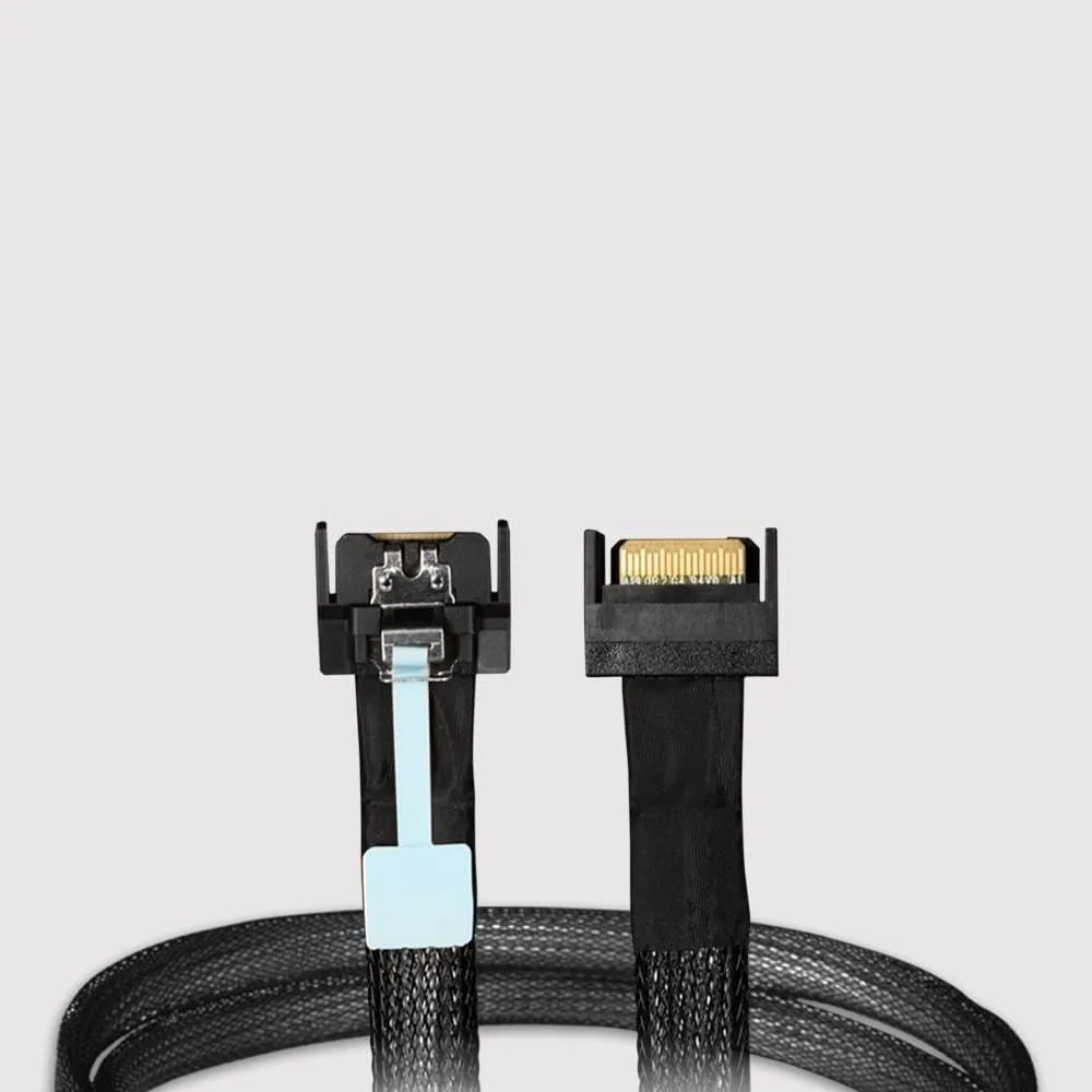 LORDWORLD LORDWORLD Mico 4I SFF-A-1016 to Mcio 4I SFF-TA-1016 Cable .5M MB414L-B — product photo