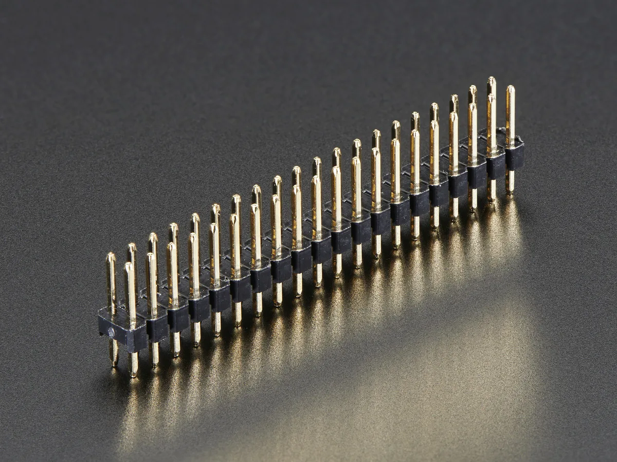 Adafruit Adafruit 0.1" 2x20-pin Dual Male Header Strip — תמונת המוצר