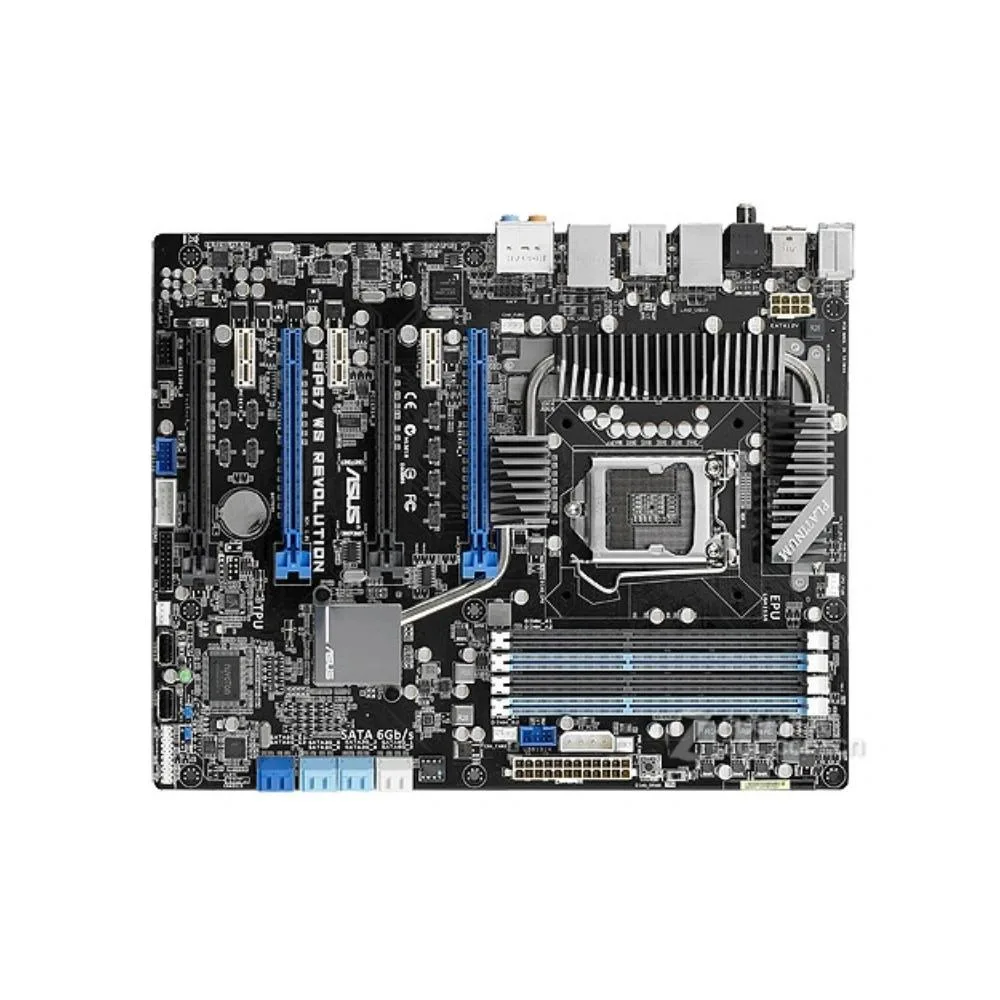 ATX motherboard with LGA 1155 socket and DDR3 slots
