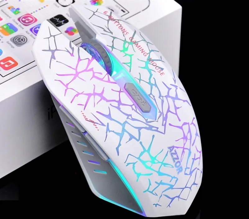 Corn Electronics Corn Electronics gaming mouse 2400 DPI 6600 refresh rate 6 buttons white — Produktfoto