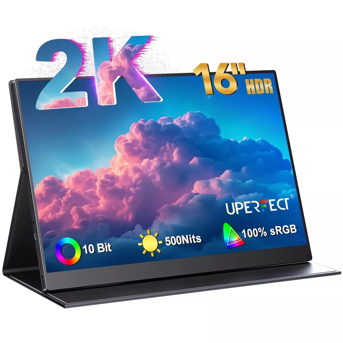 Uperfect Uperfect 16" 2.5K Portable Gaming Monitor 2560x1600 60Hz 500 nits — product photo