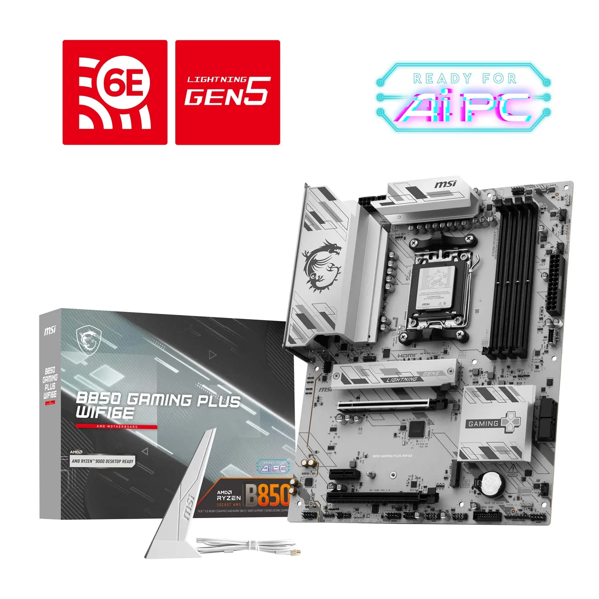 MSI MSI B850 GAMING PLUS WIFI6E AMD motherboard — product photo