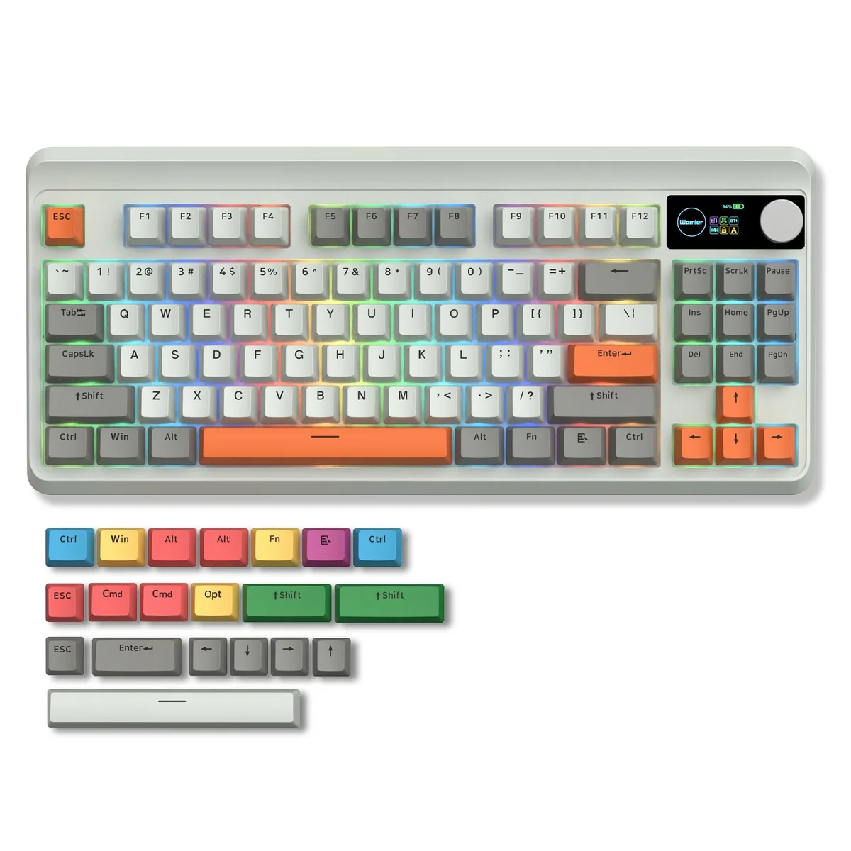 Womier Womier M87 75% Mechanical Keyboard Tactile Switches Carbon Black 87-key — 商品写真