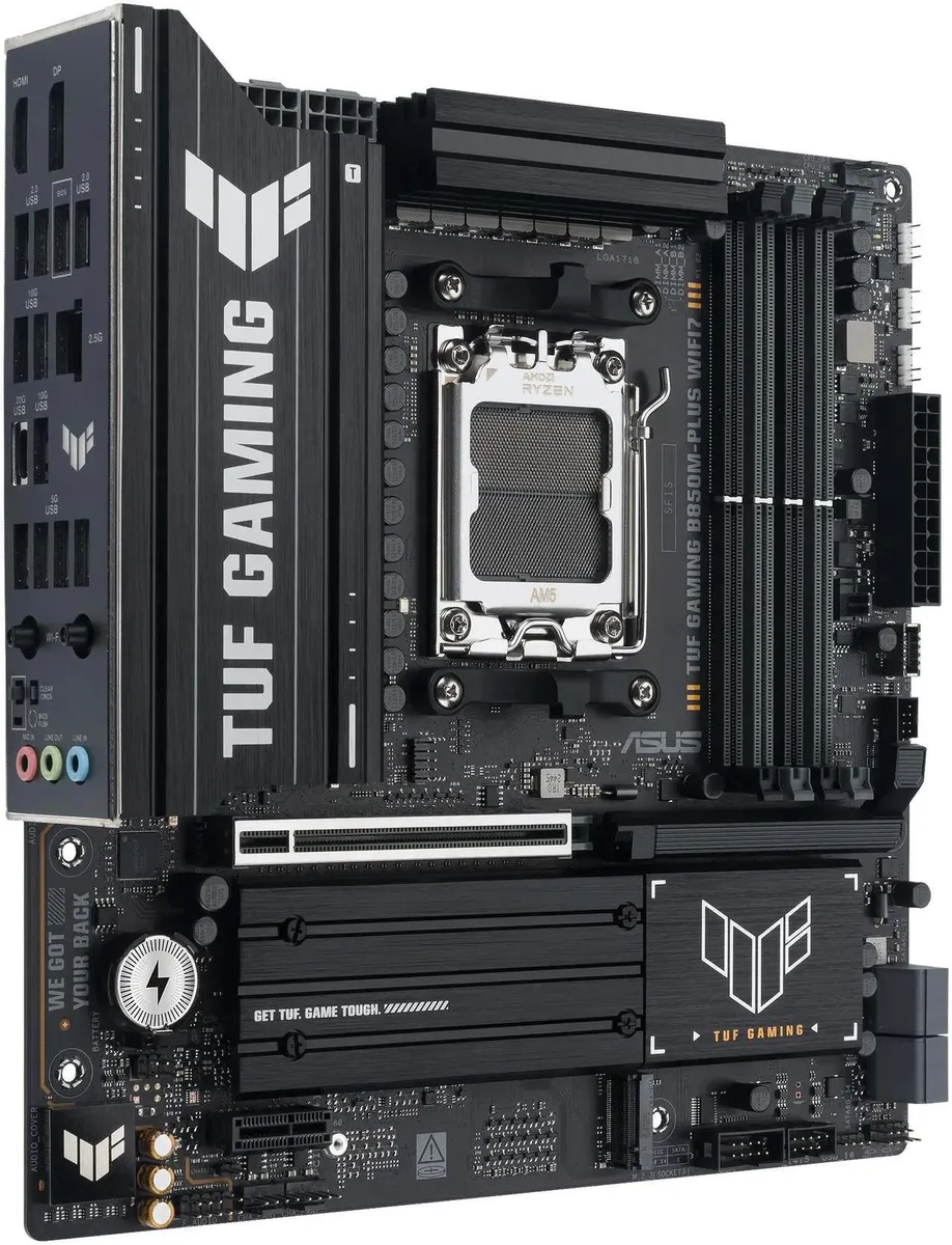 ASUS ASUS TUF GAMING B850M-PLUS WIFI7 AMD motherboard 14+2+1 80A DrMOS — photo du produit