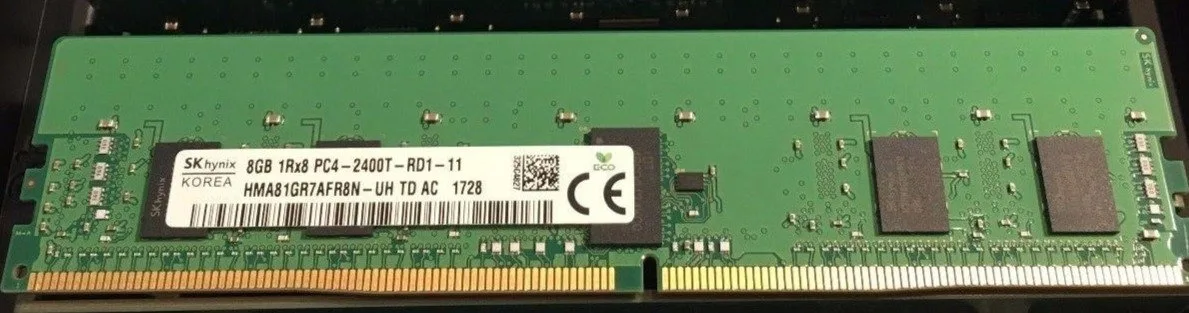 SK hynix SK hynix HMA81GR7AFR8N-UH 8GB DDR4-2400 LRDIMM 1RX8 ECC Registered 1.35V — 제품 사진