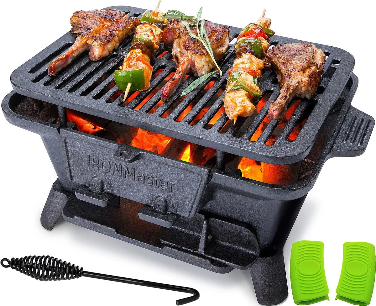 IronMaster CI-1608 Pro Cast Iron Hibachi Grill 109 sq in — termékfotó