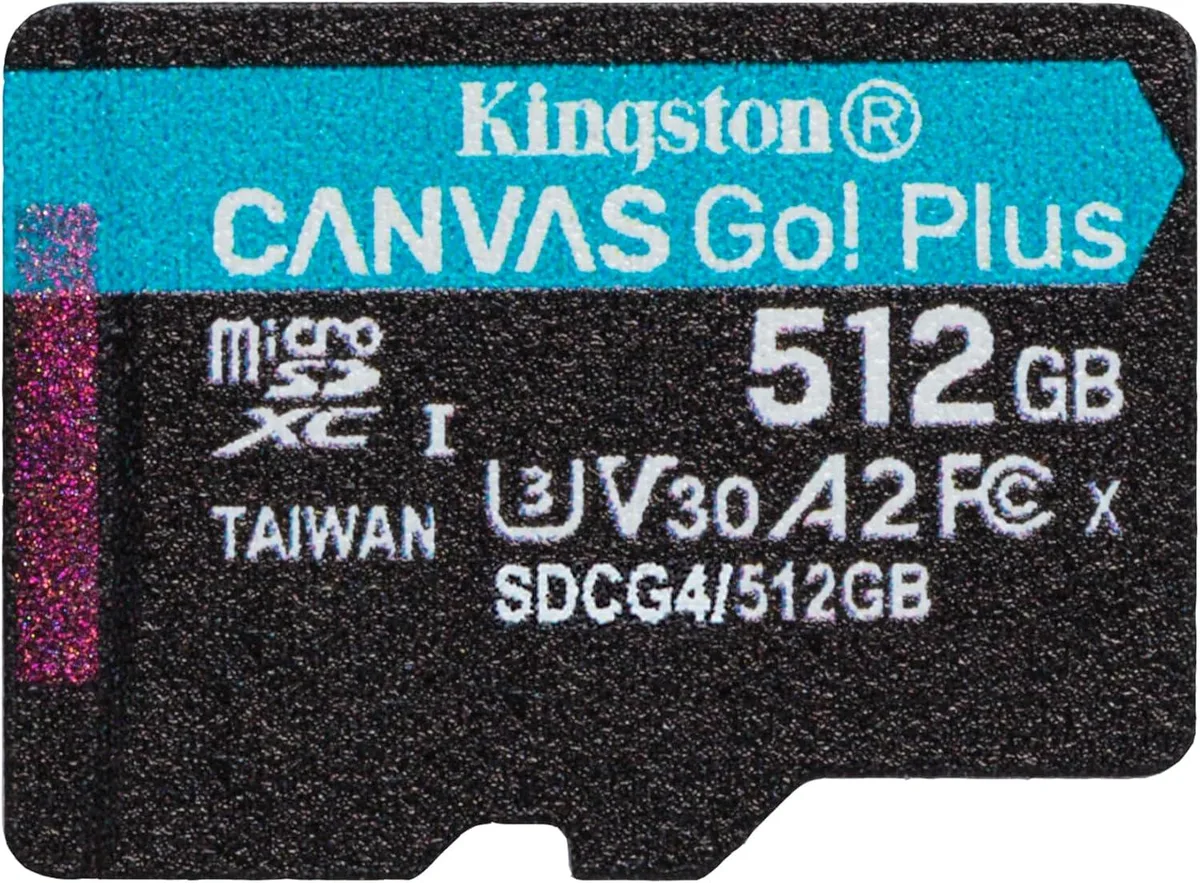 Kingston Technology Corp. Kingston Canvas Go Plus microSD 200MB/s 512GB — φωτογραφία προϊόντος