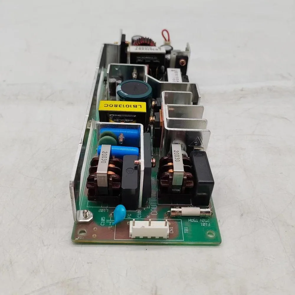 Rectangular ATX power supply unit in metal casing