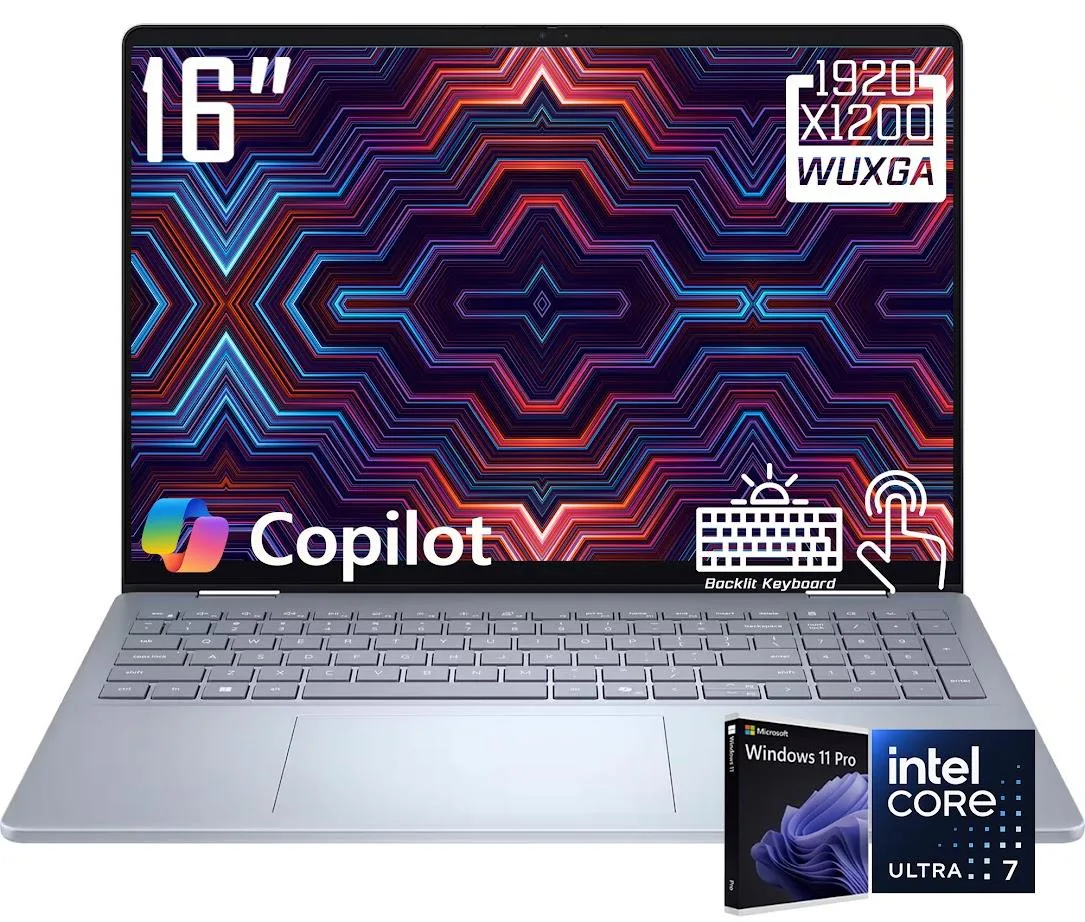 DELL DELL Plus 2-in-1 Laptop Core Ultra 7 256V 16GB 2TB 16″ OLED Ice Blue — 商品写真