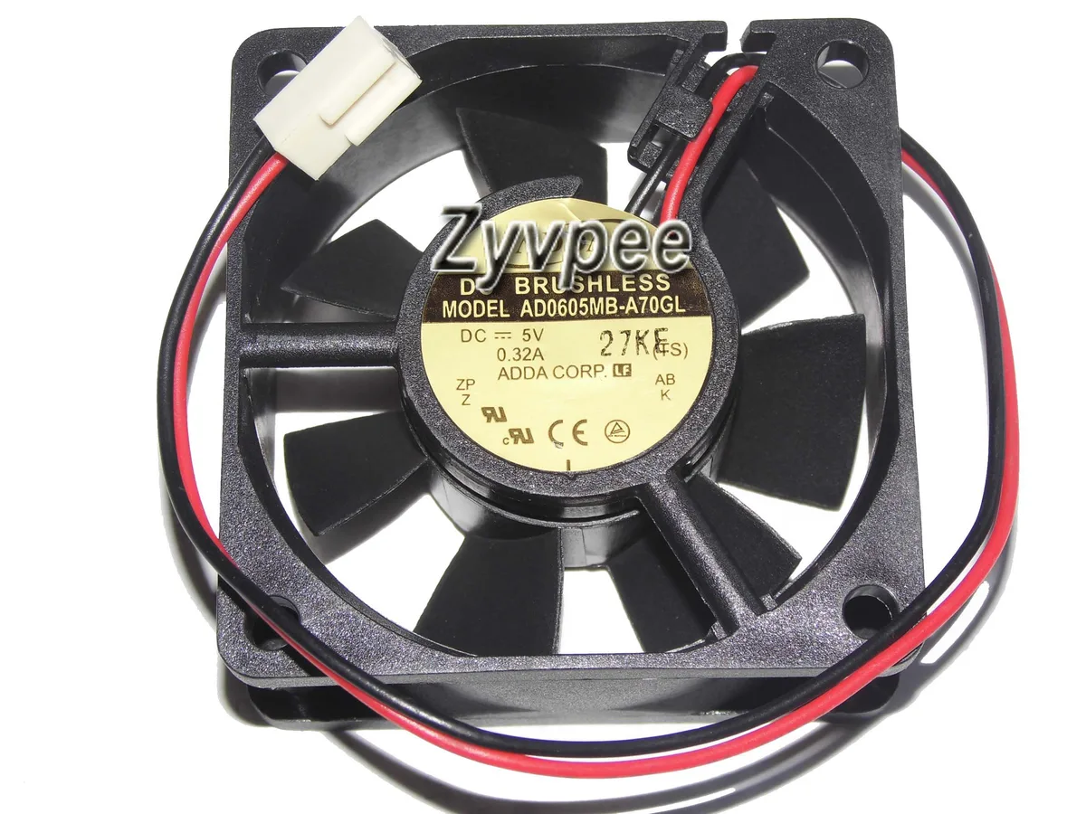SunnyStar Co., Ltd SunnyStar Co., Ltd AD0605MB-A70GL 6025 5V .32A 2 Pin 60mm case fan — 商品写真