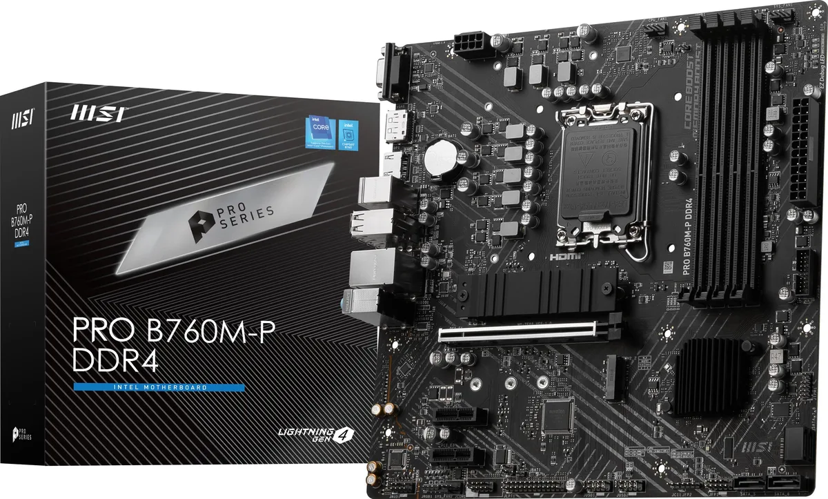 MSI MSI PRO B760M-P DDR4 Intel motherboard — product photo