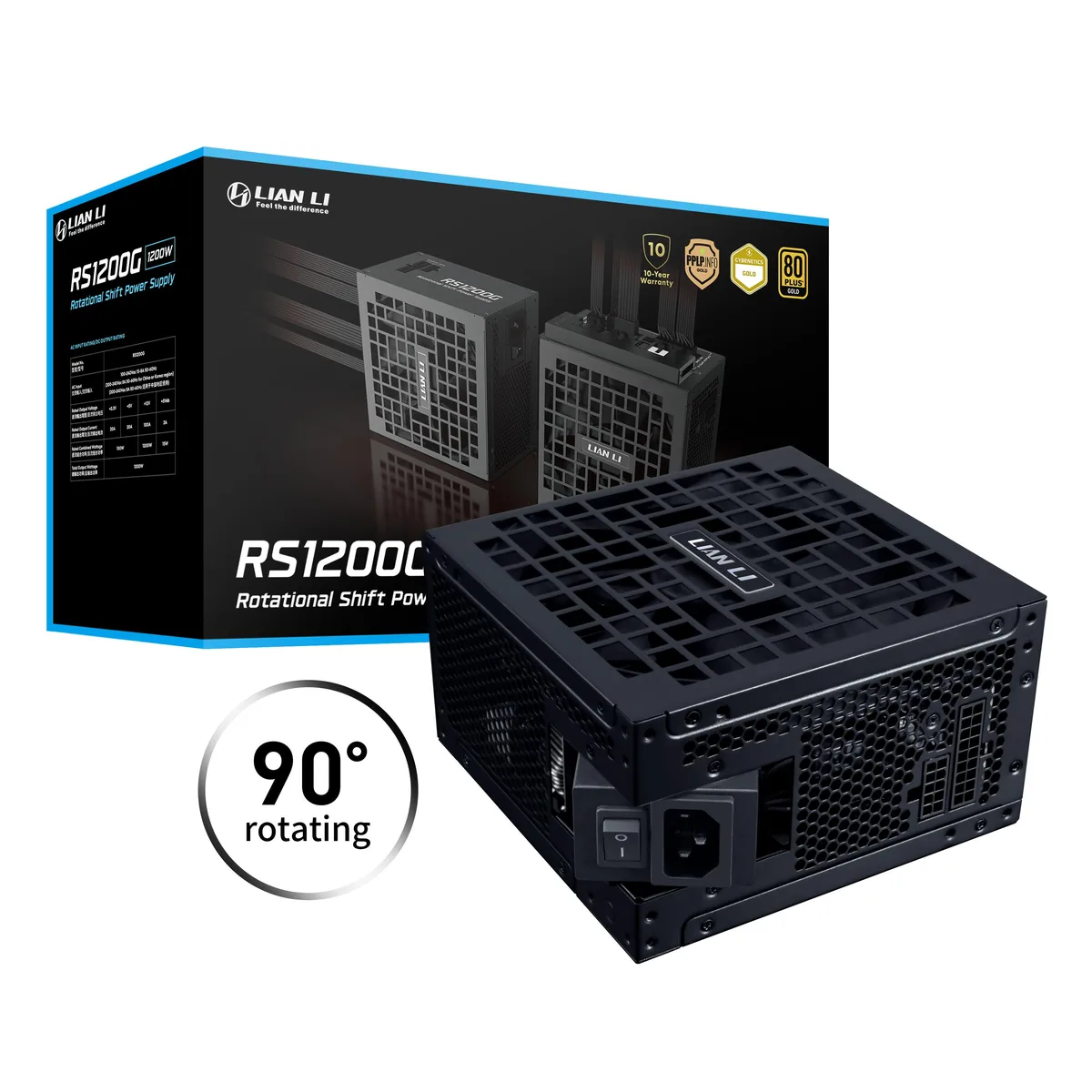 Lian Li Lian Li RS1200G.BH 1200 W ATX 3.1 power supply — photo du produit