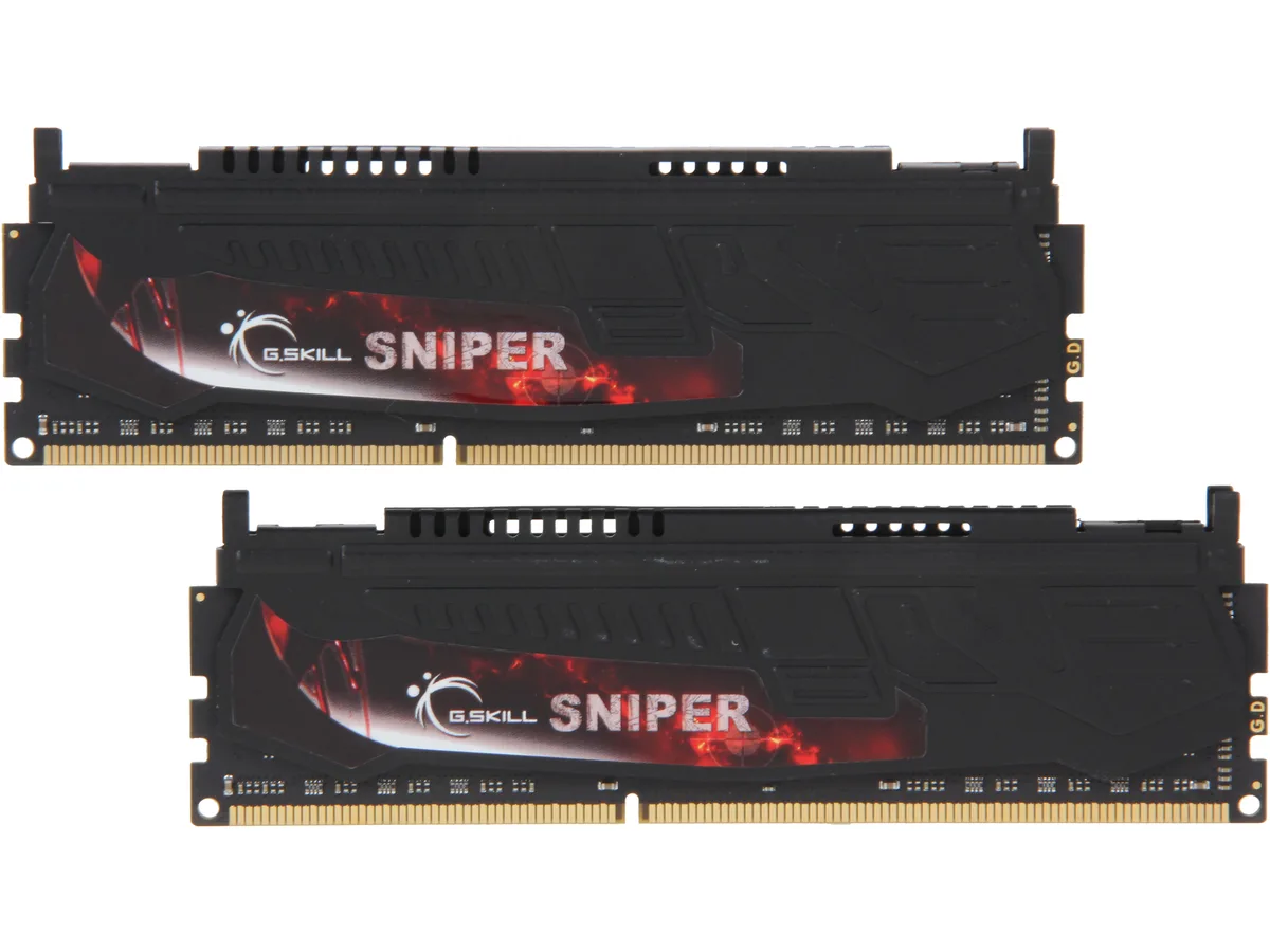 G.SKILL G.SKILL F3-2400C11D-8GSR Sniper Series 8GB (2 x 4GB) DDR3 2400 CL11 desktop RAM — product photo