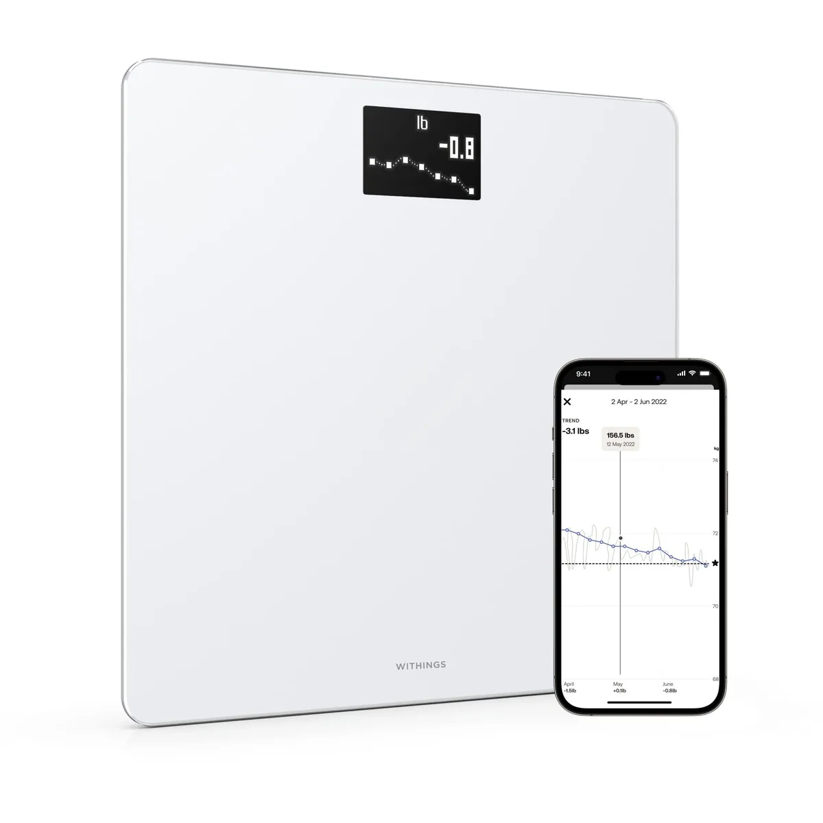  American Weigh WBS06-White-All-Inter bath scale — foto del prodotto