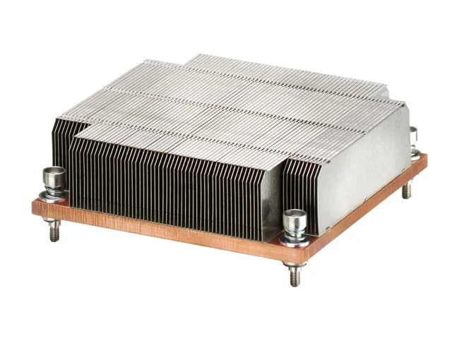 Intel BXSTS100P passive CPU heatsink silver aluminium fins 25.5mm tall 1.2kg