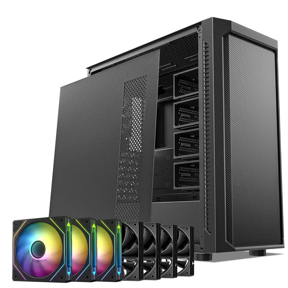 DARKROCK DARKROCK Classico Max Storage Master E-ATX PC Case 13-Drive 360mm Radiator — product photo