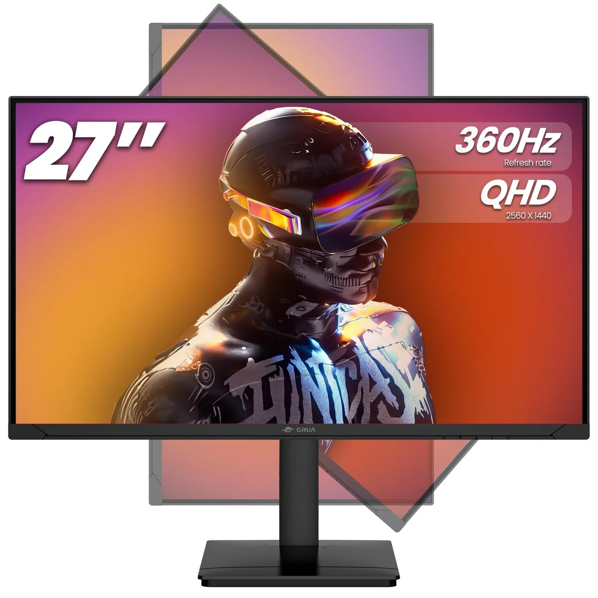 CRUA CRUA 27" 360Hz QHD 1440p IPS Gaming Monitor — photo du produit