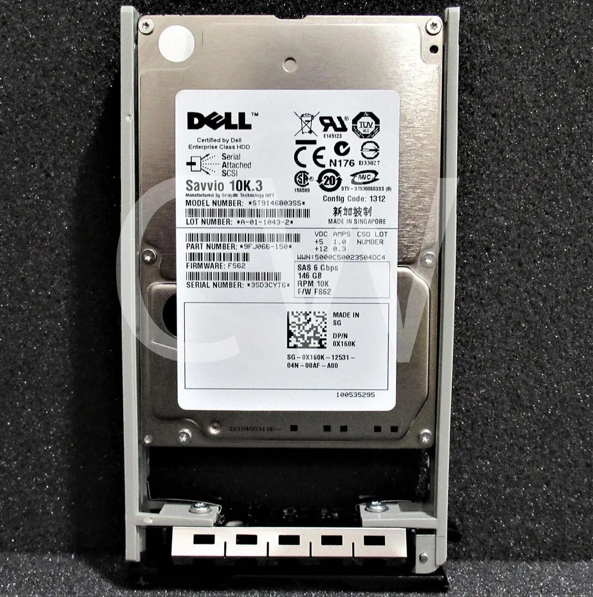 DELL DELL ST9146803SS 146GB 10000RPM SAS 2.5" internal hard drive — 商品写真