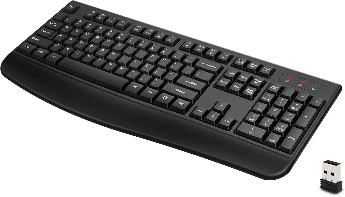 TUKO TUKO 2.4G Wireless Gaming Keyboard 104 Key Black — produktbild