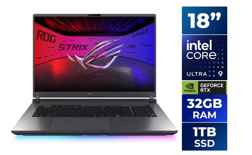 ASUS ASUS G815LP-IS96-R gaming laptop 18" WQXGA 240Hz Core Ultra 9 275HX RTX 5070 32GB DDR5 1TB — product photo