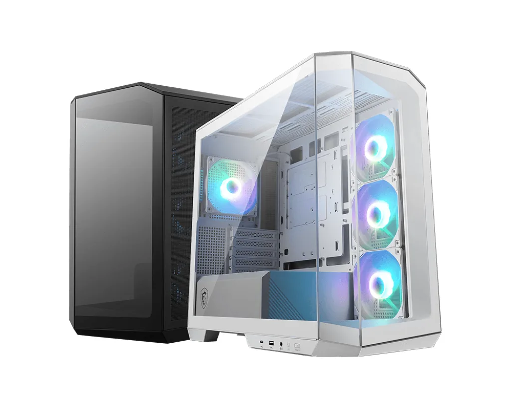 MSI MSI MAG PANO M100R PZ WHITE Micro-ATX PC Case — product photo