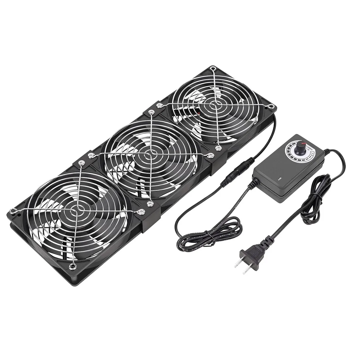 BFKK BFKK 3x 120mm 12V Case Fan with 100-240V Speed Controller — product photo