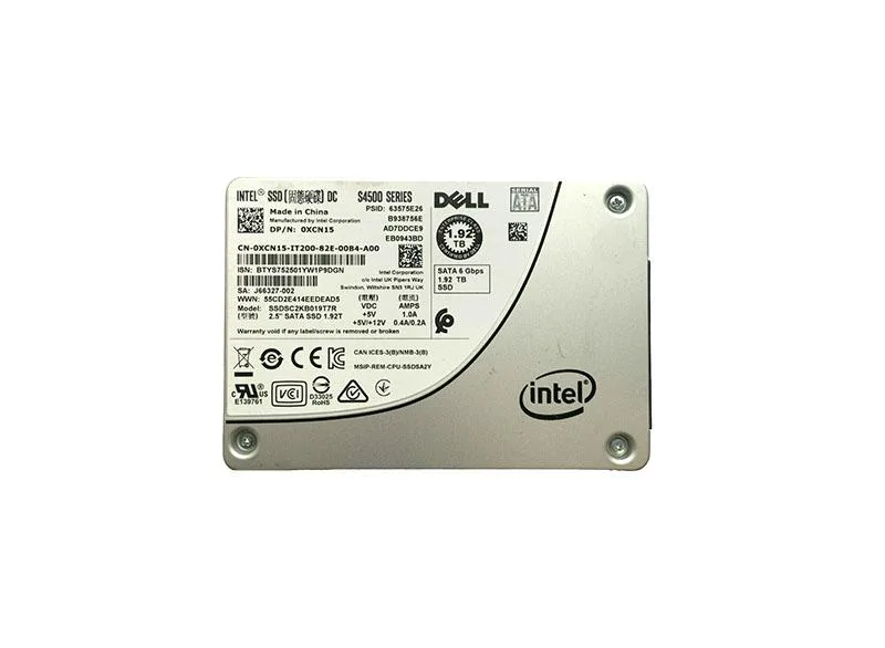 Silver 2.5 inch SATA SSD with green circuit board visible