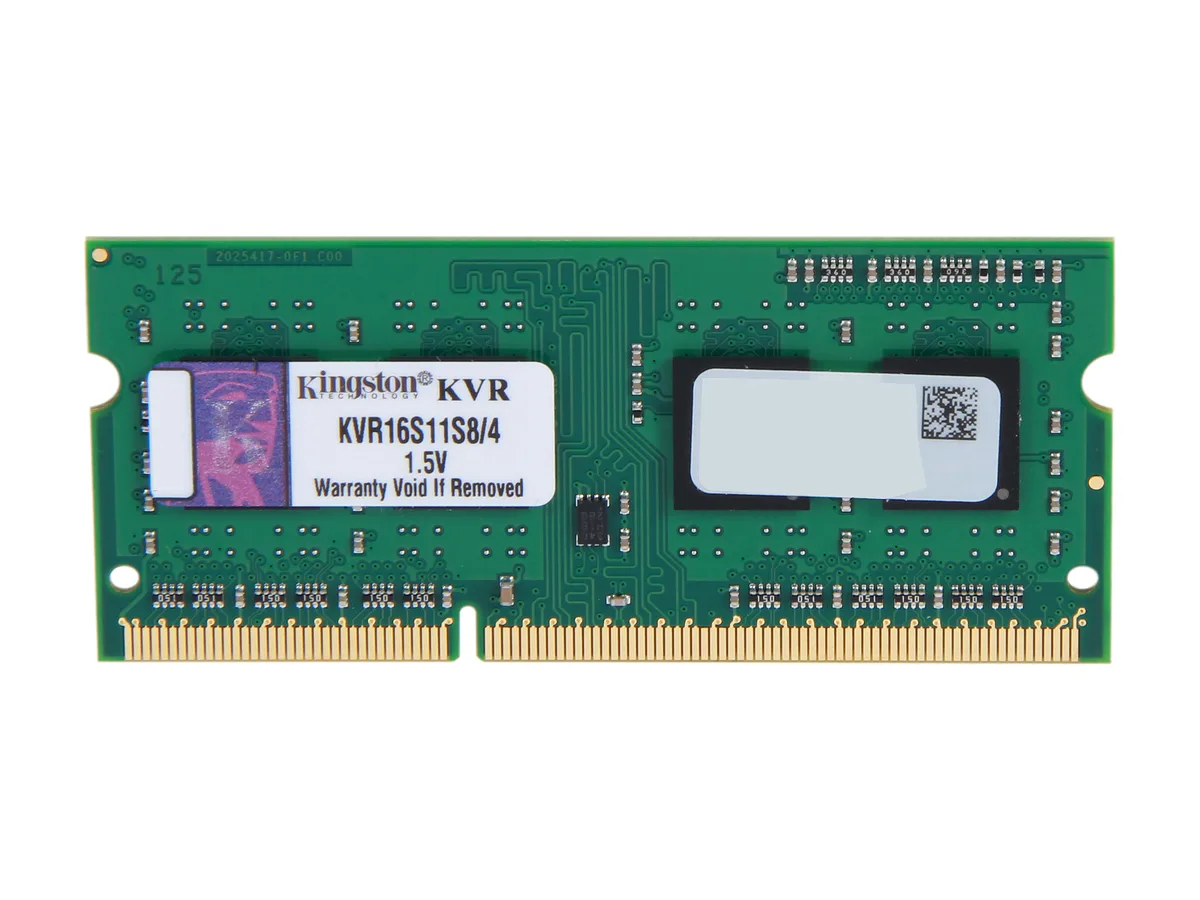 Kingston Technology Corp. Kingston Technology Corp. KVR16S11S8/4 4GB DDR3 1600 CL11 laptop RAM — product photo