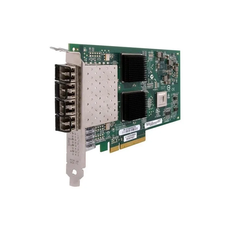 QLogic Corp. QLogic Corp. QLE2564-E-SP Sanblade 8Gb Quad Port PCIe 2.0 x8 Fibre Channel HBA Standard Bracket — product photo