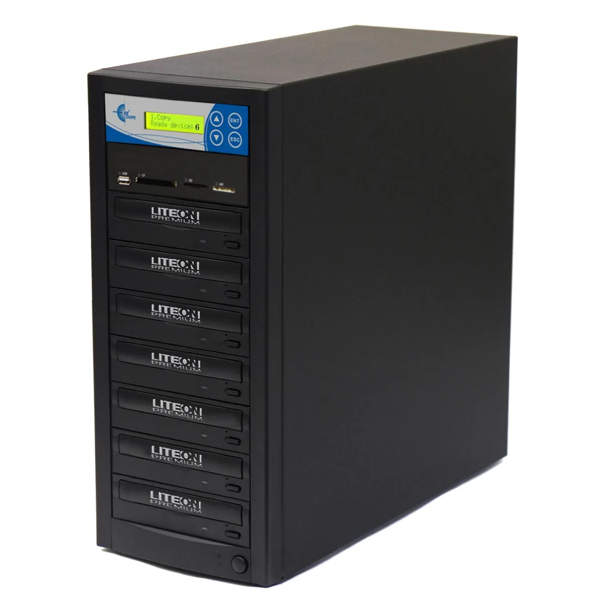 EZ Dupe, Inc. EZ Dupe, Inc. M906-SSP Multimedia Duplicator 1 to 6 128M Buffer — صورة المنتج