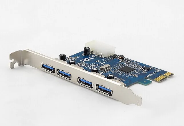 TeKit TeKit 4x USB 3.0 PCI-e Controller Card with Molex Power — termékfotó