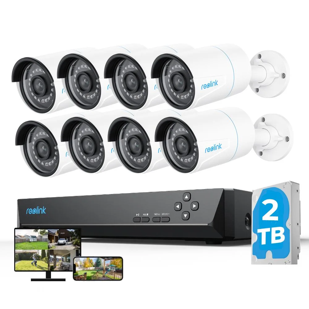 Reolink Reolink RLK8-510B8-A 5MP 8CH PoE Surveillance Security System with 2TB HDD — product photo