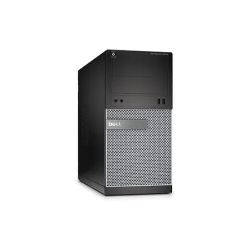 Dell OptiPlex 9020 mini tower desktop in black chassis with front DVD-RW drive and front panel ports
